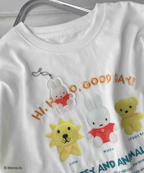 AS KNOW AS plus（アズノゥアズプラス）の「〇 miffy アソート半袖Ｔシャツ 【miffy（ミッフィー）】（Tシャツ/カットソー・レディース・ピンク/オフホワイト/チャコールグレー/オートミール・FREE）」の15枚目の写真