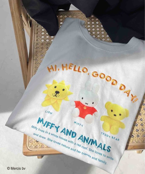 AS KNOW AS plus（アズノゥアズプラス）の「〇 miffy アソート半袖Ｔシャツ 【miffy（ミッフィー）】（Tシャツ/カットソー・レディース・ピンク/オフホワイト/チャコールグレー/オートミール・FREE）」の16枚目の写真