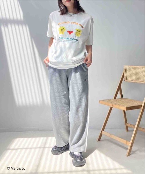 AS KNOW AS plus（アズノゥアズプラス）の「〇 miffy アソート半袖Ｔシャツ 【miffy（ミッフィー）】（Tシャツ/カットソー・レディース・ピンク/オフホワイト/チャコールグレー/オートミール・FREE）」の9枚目の写真
