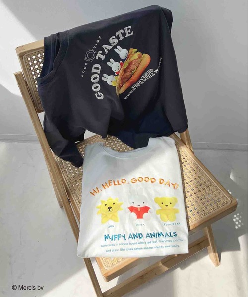 AS KNOW AS plus（アズノゥアズプラス）の「〇 miffy アソート半袖Ｔシャツ 【miffy（ミッフィー）】（Tシャツ/カットソー・レディース・ピンク/オフホワイト/チャコールグレー/オートミール・FREE）」の18枚目の写真
