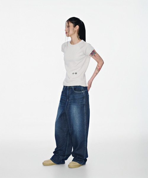 SOHUL（ソフル）の「Cr Back Knit T (クラウド)（Tシャツ/カットソー・レディース・その他・FREE）」の4枚目の写真