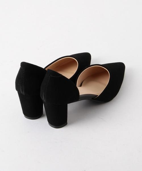 green label relaxing（グリーンレーベルリラクシング）の「CR サイドオープンチャンキーヒールパンプス◆（パンプス・レディース・ブラック/ベージュ/ライトグレー・S(22.5)/L(24.5)/M(23.5)）」の7枚目の写真