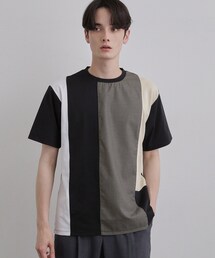 tk.TAKEO KIKUCHI | 異素材切替Tシャツ(Tシャツ/カットソー)