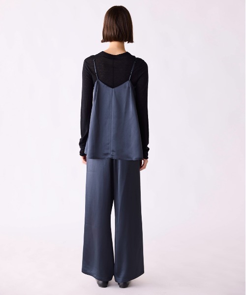 Marilyn Moon(マリリンムーン)の「eyelash lace satin drawstring pants(その他パンツ・レディース・オフホワイト/スミクロ・FREE)」の13枚目の写真