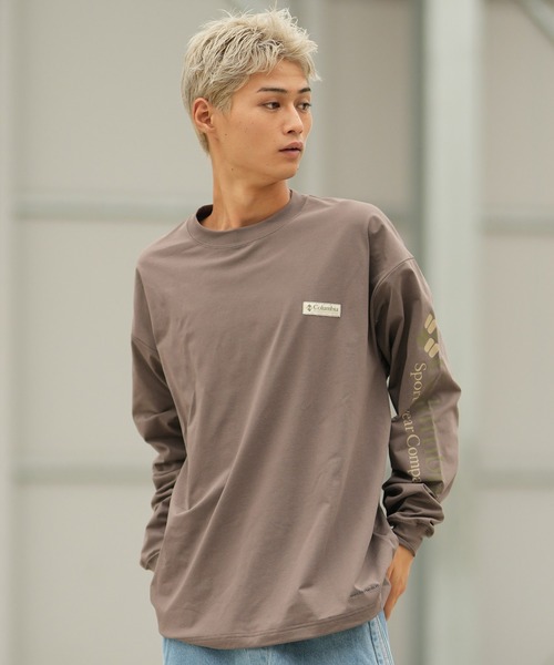 Columbia(コロンビア)の「【ムラサキスポーツ別注】columbia/コロンビア ロンT PG2120(Tシャツ/カットソー・メンズ・ブラック/ホワイト/グレイッシュベージュ・S/L/M/XL)」の3枚目の写真