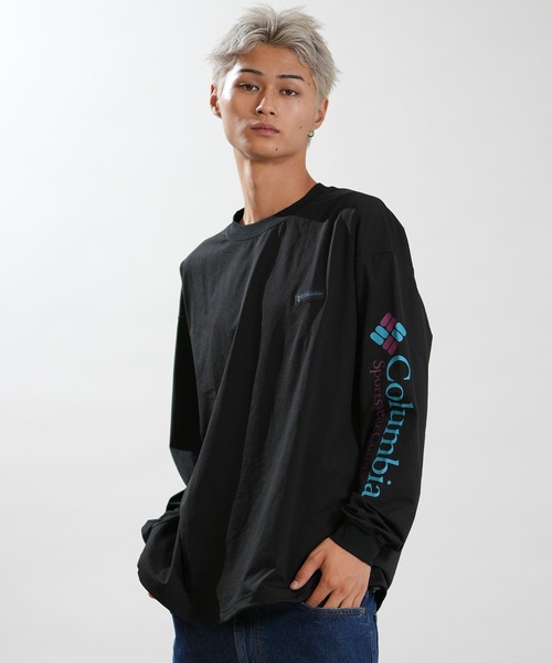 Columbia(コロンビア)の「【ムラサキスポーツ別注】columbia/コロンビア ロンT PG2120(Tシャツ/カットソー・メンズ・ブラック/ホワイト/グレイッシュベージュ・S/L/M/XL)」の10枚目の写真
