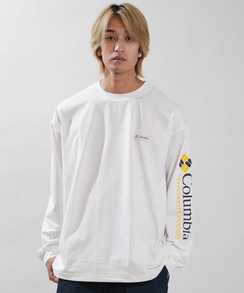Columbia(コロンビア)の「【ムラサキスポーツ別注】columbia/コロンビア ロンT PG2120(Tシャツ/カットソー・メンズ・ブラック/ホワイト/グレイッシュベージュ・S/L/M/XL)」の4枚目の写真