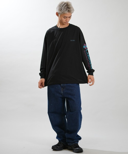 Columbia(コロンビア)の「【ムラサキスポーツ別注】columbia/コロンビア ロンT PG2120(Tシャツ/カットソー・メンズ・ブラック/ホワイト/グレイッシュベージュ・S/L/M/XL)」の12枚目の写真