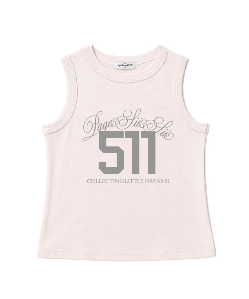 PAGESIISII(ページシシ)の「511 レタリングプリントベーシックスリーブレスホワイト(Tシャツ/カットソー・レディース・その他・MEDIUM)」の3枚目の写真