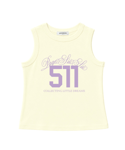 PAGESIISII(ページシシ)の「511 レタリングプリントベーシックスリーブレスホワイト(Tシャツ/カットソー・レディース・その他・MEDIUM)」の4枚目の写真