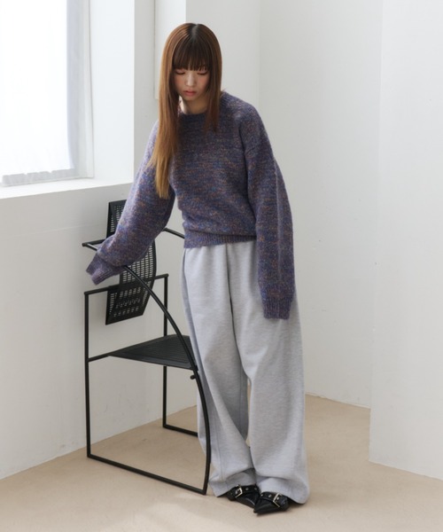 haek(ハク)の「curve sweat pants/カーブスウェットパンツ(スウェットパンツ・レディース・グレー/ブラック・MEDIUM/SMALL)」の22枚目の写真