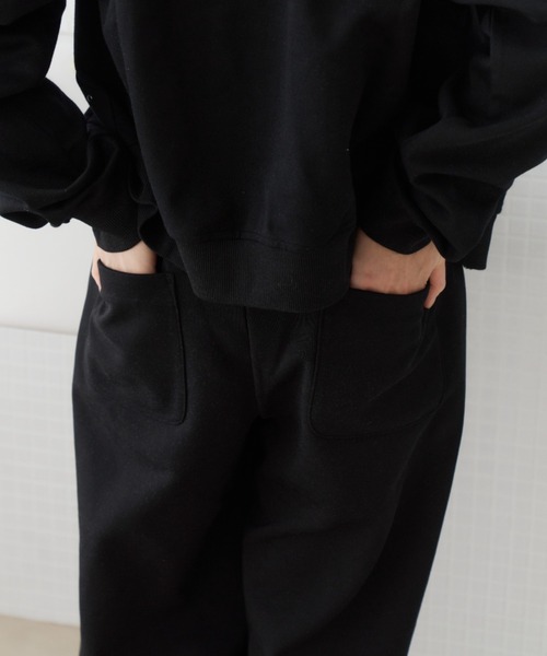 haek(ハク)の「curve sweat pants/カーブスウェットパンツ(スウェットパンツ・レディース・グレー/ブラック・MEDIUM/SMALL)」の17枚目の写真