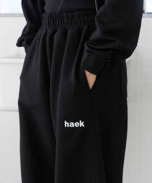 haek(ハク)の「curve sweat pants/カーブスウェットパンツ(スウェットパンツ・レディース・グレー/ブラック・MEDIUM/SMALL)」の19枚目の写真