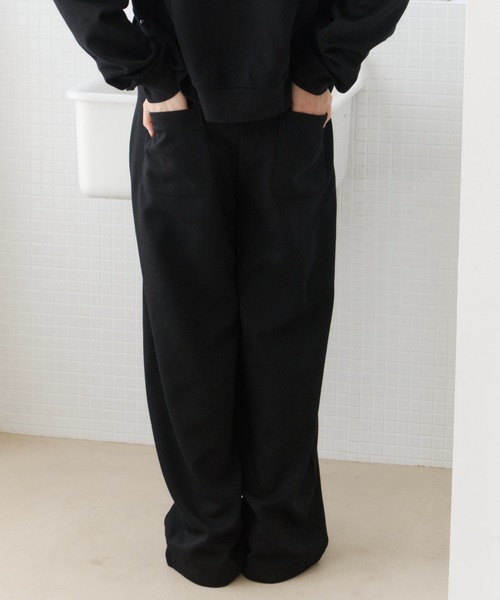 haek(ハク)の「curve sweat pants/カーブスウェットパンツ(スウェットパンツ・レディース・グレー/ブラック・MEDIUM/SMALL)」の20枚目の写真