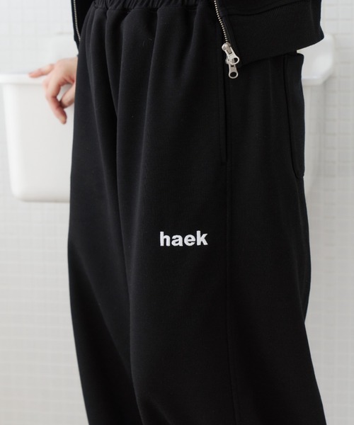 haek(ハク)の「curve sweat pants/カーブスウェットパンツ(スウェットパンツ・レディース・グレー/ブラック・MEDIUM/SMALL)」の18枚目の写真