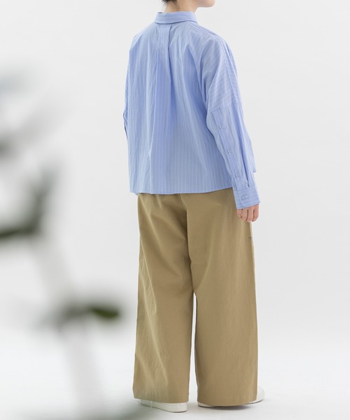 nop de nod(ノップドゥノッド)の「チノクロス・デニムワイドパンツ(その他パンツ・レディース・ドット/インディゴブルー/ベージュ・3)」の19枚目の写真