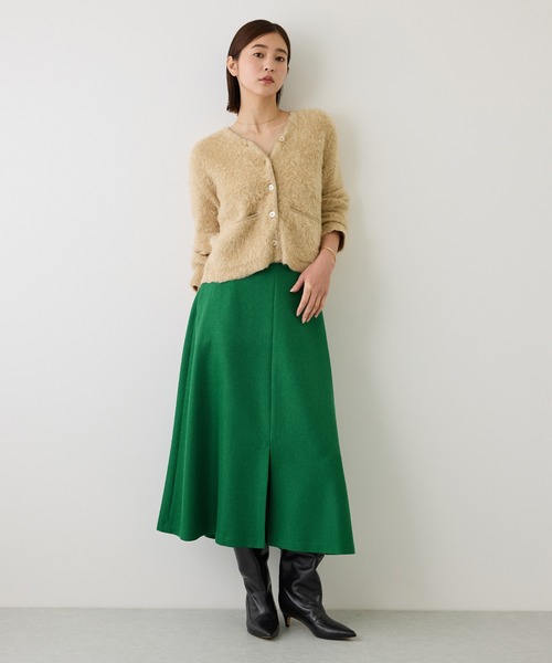 ROPE'(ロペ)の「スリットセミフレアスカート(無地)(スカート・レディース・カーキ/グリーン・38/36)」の15枚目の写真