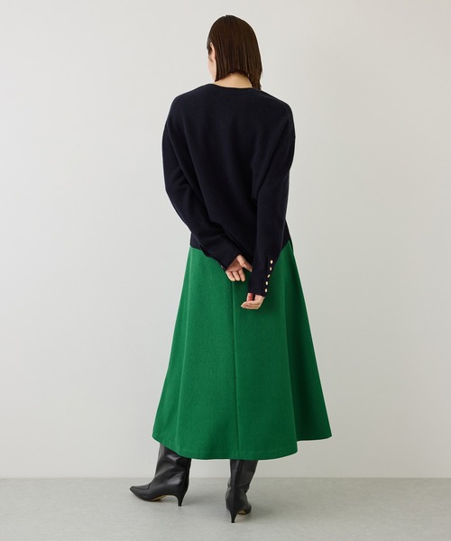 ROPE'(ロペ)の「スリットセミフレアスカート(無地)(スカート・レディース・カーキ/グリーン・38/36)」の18枚目の写真