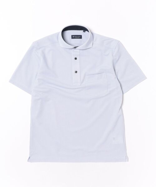 TOKYO SHIRTS(トウキョウシャツ)の「ビズポロ ポロシャツ コンフォートドライ 半袖 メンズ(ポロシャツ・メンズ・ブルー・S/M/L/LL/XL)」の7枚目の写真