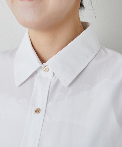 La boutique BonBon(ラブティックボンボン)の「ランダムペプラムシャツ(シャツ/ブラウス・レディース・サックスブルー/ネイビー/ホワイト/バイオレット・FREE)」の16枚目の写真