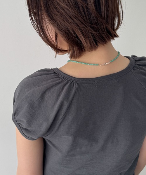 CANAL JEAN(キャナルジーン)の「Pt カラーストーンネックレス(ネックレス・レディース・レッド/クリア/ターコイズブルー・ONE SIZE)」の6枚目の写真