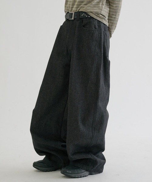 EPNK(イーピーエヌケー)の「Recycle rijid denim / リサイクルリジットデニム(デニムパンツ・メンズ・インディゴブルー/ブラック・SMALL/MEDIUM/LARGE)」の1枚目の写真