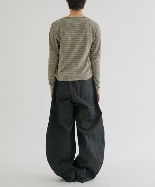EPNK(イーピーエヌケー)の「Recycle rijid denim / リサイクルリジットデニム(デニムパンツ・メンズ・インディゴブルー/ブラック・SMALL/MEDIUM/LARGE)」の8枚目の写真