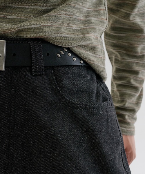 EPNK(イーピーエヌケー)の「Recycle rijid denim / リサイクルリジットデニム(デニムパンツ・メンズ・インディゴブルー/ブラック・SMALL/MEDIUM/LARGE)」の17枚目の写真