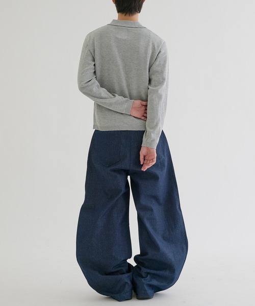 EPNK(イーピーエヌケー)の「Recycle rijid denim / リサイクルリジットデニム(デニムパンツ・メンズ・インディゴブルー/ブラック・SMALL/MEDIUM/LARGE)」の14枚目の写真