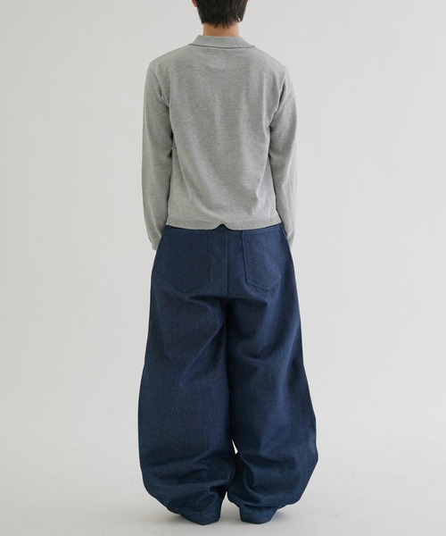 EPNK(イーピーエヌケー)の「Recycle rijid denim / リサイクルリジットデニム(デニムパンツ・メンズ・インディゴブルー/ブラック・SMALL/MEDIUM/LARGE)」の15枚目の写真