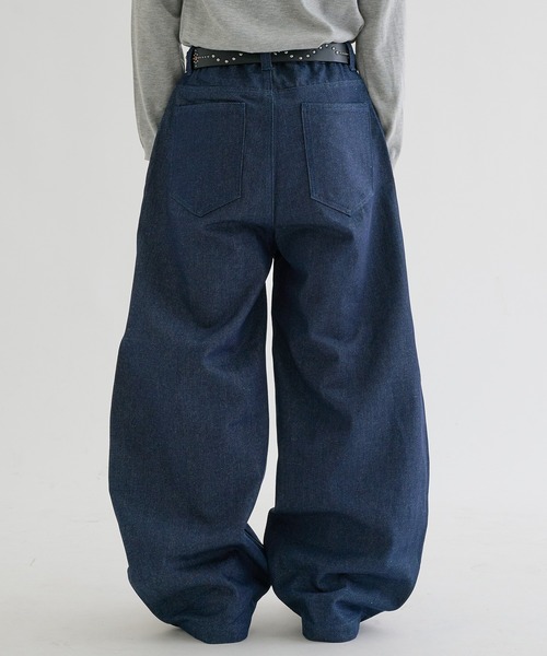 EPNK(イーピーエヌケー)の「Recycle rijid denim / リサイクルリジットデニム(デニムパンツ・メンズ・インディゴブルー/ブラック・SMALL/MEDIUM/LARGE)」の10枚目の写真