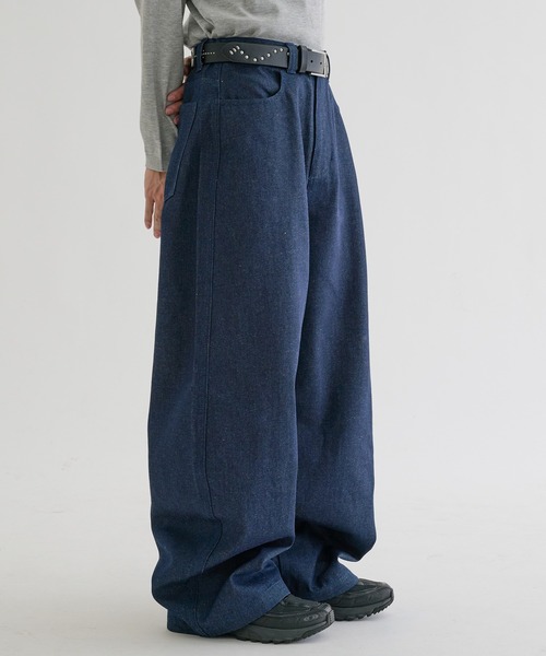EPNK(イーピーエヌケー)の「Recycle rijid denim / リサイクルリジットデニム(デニムパンツ・メンズ・インディゴブルー/ブラック・SMALL/MEDIUM/LARGE)」の11枚目の写真