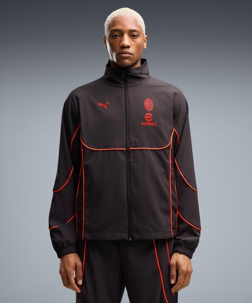 PUMA(プーマ)の「PUMA プーマ メンズ ACミラン プーマテック-X ウーブン トラックジャケット(ブルゾン・メンズ・グレー系その他2・MEDIUM/X-LARGE/LARGE/SMALL)」の1枚目の写真