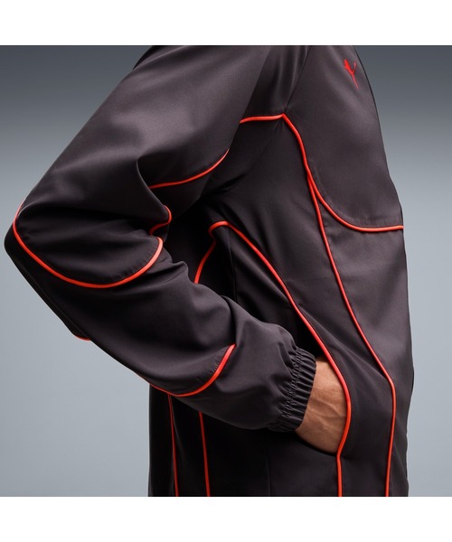 PUMA(プーマ)の「PUMA プーマ メンズ ACミラン プーマテック-X ウーブン トラックジャケット(ブルゾン・メンズ・グレー系その他2・MEDIUM/X-LARGE/LARGE/SMALL)」の2枚目の写真