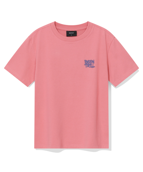 BEENTRILL(ビントリル)の「ウィメンズスプレーハッシュタグ半袖Tシャツ(ピンク)(Tシャツ/カットソー・レディース・その他・SMALL/X-SMALL)」の2枚目の写真