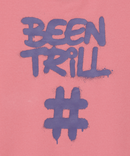 BEENTRILL(ビントリル)の「ウィメンズスプレーハッシュタグ半袖Tシャツ(ピンク)(Tシャツ/カットソー・レディース・その他・SMALL/X-SMALL)」の3枚目の写真