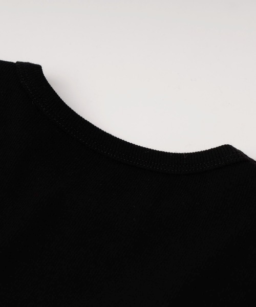 URBAN CHERRY(アーバンチェリー)の「レースアップキャミドッキングトップス(キャミソール・キッズ・ホワイト/ブラック・130cm/140cm/150cm/110cm/120cm)」の10枚目の写真