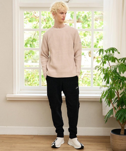 CALL&RESPONSE(コールアンドレスポンス)の「mp15229- ケーブル切り替えニットパンツ サイセンタク(264-1551-03)(その他パンツ・メンズ・モカ/ブラック・5/4/2)」の7枚目の写真
