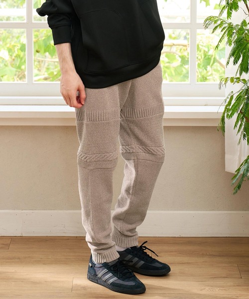 CALL&RESPONSE(コールアンドレスポンス)の「mp15229- ケーブル切り替えニットパンツ サイセンタク(264-1551-03)(その他パンツ・メンズ・モカ/ブラック・5/4/2)」の11枚目の写真