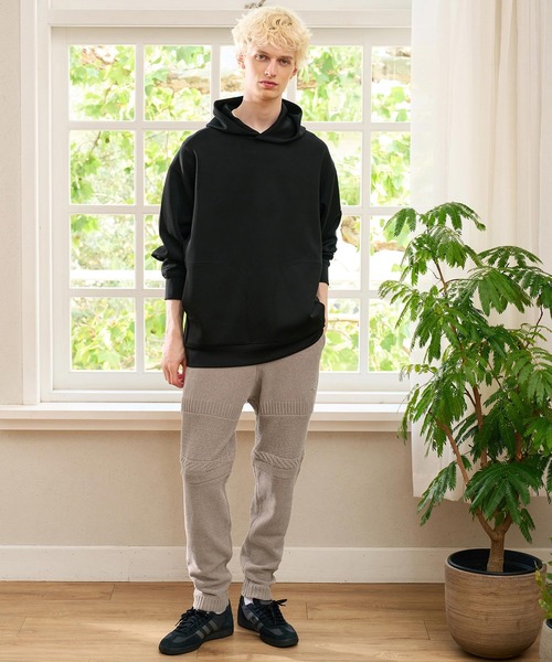 CALL&RESPONSE(コールアンドレスポンス)の「mp15229- ケーブル切り替えニットパンツ サイセンタク(264-1551-03)(その他パンツ・メンズ・モカ/ブラック・5/4/2)」の14枚目の写真