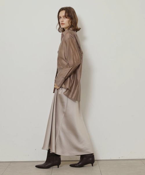 CADUNE(カデュネ)の「シアーシャツ(シャツ/ブラウス・レディース・モカ/オフホワイト・38/36)」の22枚目の写真
