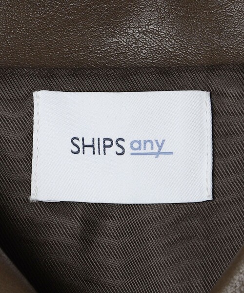 SHIPS any(シップス エニィ)の「合成皮革 アーバン ポケット コーチ ジャケット◇(ブルゾン・メンズ・ブラック/ブラウン・MEDIUM/LARGE)」の18枚目の写真