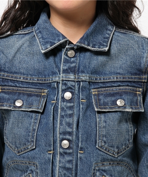 SLY(スライ)の「CENTLE DENIM JK-B(デニムジャケット・レディース・ブルー・1/2)」の10枚目の写真