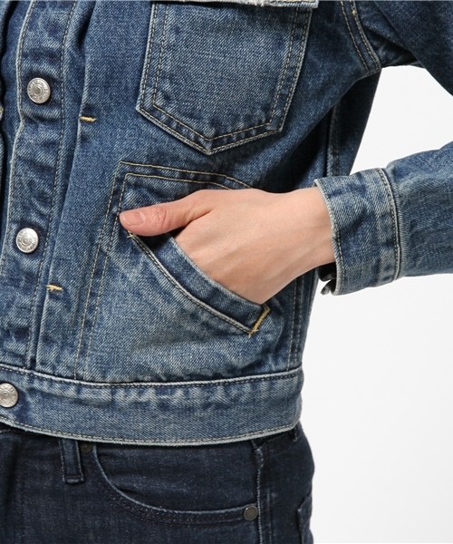 SLY(スライ)の「CENTLE DENIM JK-B(デニムジャケット・レディース・ブルー・1/2)」の3枚目の写真