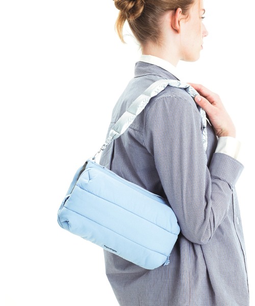 Topologie(トポロジー)の「Bottle Sacoche Large(ボトルサコッシュ ラージ)(ショルダーバッグ・レディース・ライトブルー/モスグリーン・ONE SIZE)」の9枚目の写真