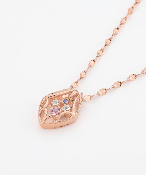 4℃(ヨンドシー)の「【Autumn Collection】シルバー サファイア ネックレス(ネックレス・レディース・ピンクゴールド・FREE)」の3枚目の写真