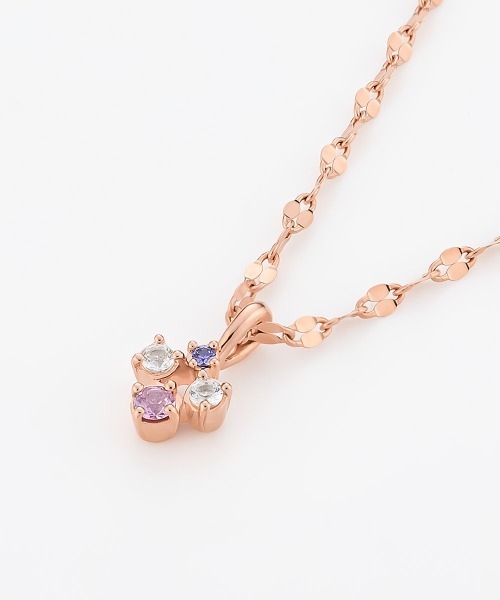 4℃(ヨンドシー)の「【Autumn Collection】シルバー サファイア ネックレス(ネックレス・レディース・ピンクゴールド・FREE)」の5枚目の写真