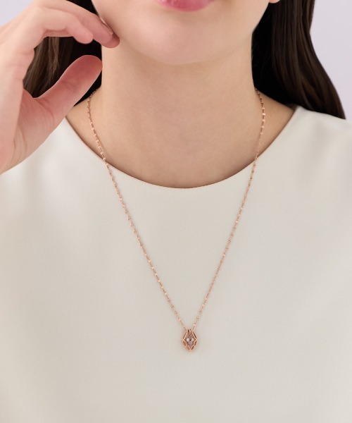 4℃(ヨンドシー)の「【Autumn Collection】シルバー サファイア ネックレス(ネックレス・レディース・ピンクゴールド・FREE)」の7枚目の写真