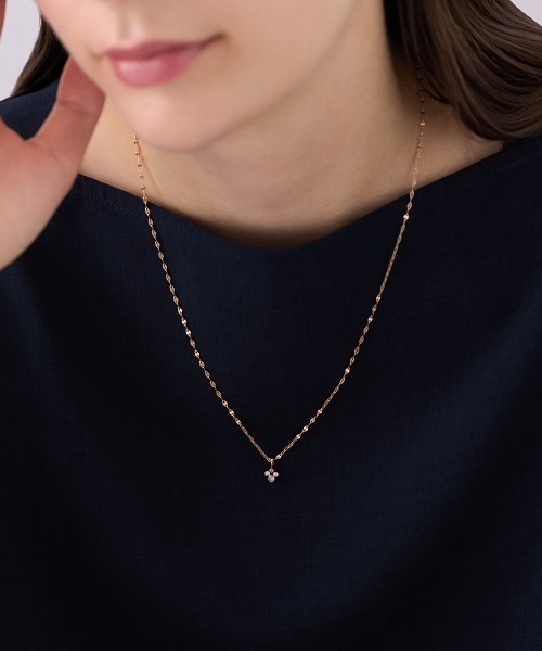 4℃(ヨンドシー)の「【Autumn Collection】シルバー サファイア ネックレス(ネックレス・レディース・ピンクゴールド・FREE)」の9枚目の写真