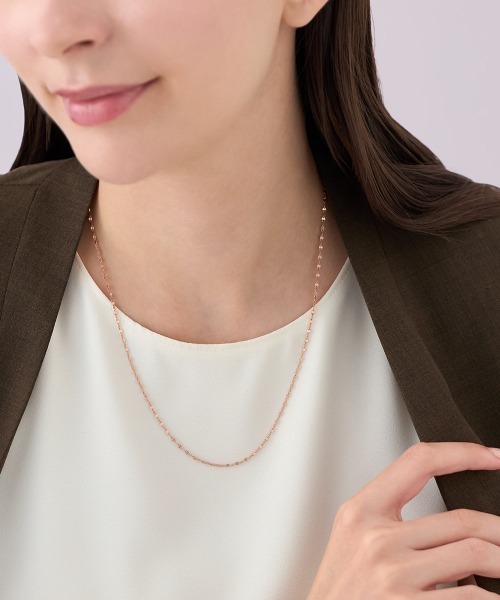 4℃(ヨンドシー)の「【Autumn Collection】シルバー サファイア ネックレス(ネックレス・レディース・ピンクゴールド・FREE)」の11枚目の写真